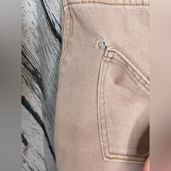 Forever 21 High Waisted Denim Pants Tan 27 - Picture 4 of 7